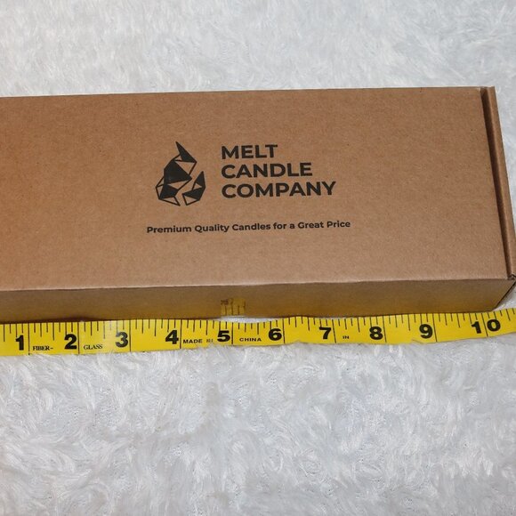 Melt Candle Company set of 10 yellow dinner taper candles 10inches long - Picture 2 of 7